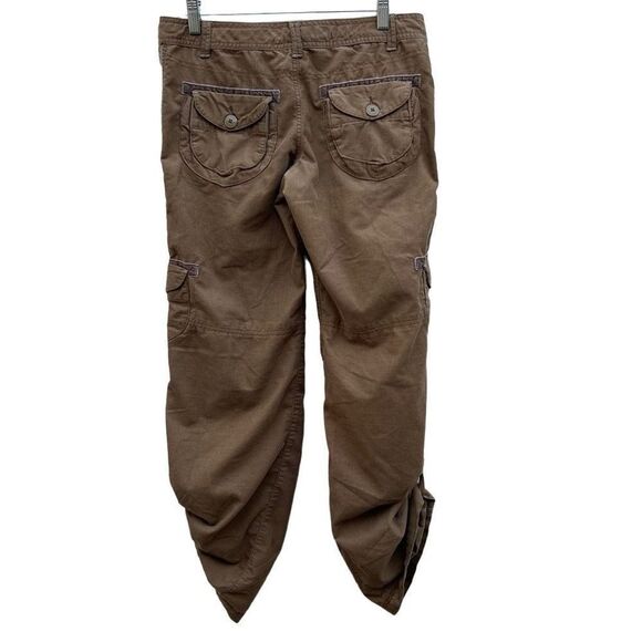 Mossimo Supply Co. Pants Womens Size 7 Brown Low Rise Relaxed Corduroy Cargo - Picture 4 of 9